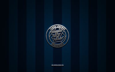 logo delle leggende del texas, società di basket americana, lega g dell'nba, sfondo blu carbonio, emblema delle leggende del texas, pallacanestro, leggende del texas, usa