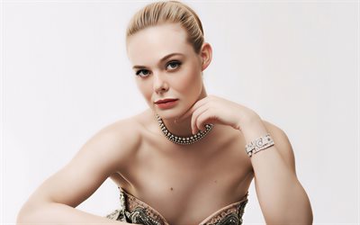 elle fanning, 4k, minimalismo, estrelas de cinema, hollywood, atriz americana, beleza, mulher loira, celebridade americana, sessão fotográfica de elle fanning