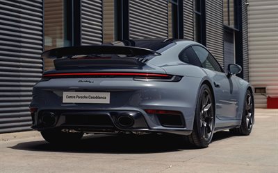 4k, porsche 911 turbo 50 jahre, rückansicht, 2025 autos, supersportwagen, porsche 911 turbo, außen, 2025 porsche 911 turbo, deutsche autos, porsche