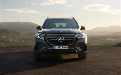 2027年, メルセデス・ベンツ gls, 4k, 正面図, 高級suv, 新しいgls 2027, 外観, glsクラス, gls, 緑のメルセデス・ベンツ gls, 新しいメルセデス・ベンツ gls 2027, ドイツ車, メルセデス・ベンツ