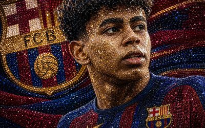 ヤミネ・ラマル, fcバルセロナ, 肖像画, ダイヤモンドアート, ヤミネ・ラマルfcバルセロナ, 宝石アート, fcバルセロナのロゴ, ヤミネ・ラマル・バルセロナ, フットボール, バルセロナ