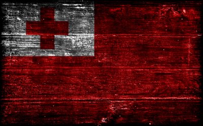 tonga träflagga, 4k, träregra flaggor, oceaniska länder, tonga flagg, tonga dag, oceanien, tongflagg, tonga, tonganska nationella symboler, tongansk flagga