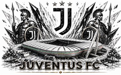 Juventus FC logo, 4k, Italian football club, Juventus FC, crystal art, Juventus FC emblem, Juventus Stadium, Juventus, Italy, football, Serie A, Juventus logo, Juve, Allianz Stadium