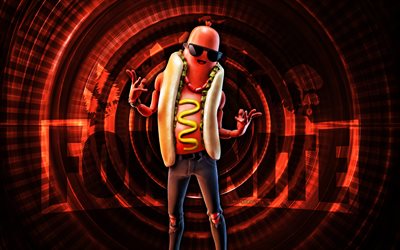 ei hattua brat fortnite, 4k, punainen kierretausta, fortnite, luova, ei hattua brat  ihoa, fortnite ei hattu brat  iho, ei hattua, fortnite  hahmot