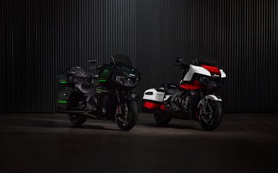 2025, jefe indio, 4k, vista frontal, exterior, caballista indio negro rojo, jefe indio verde, motocicleta de crucero, persecución india, motocicletas americanas, indio