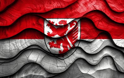 4k, braunschweig bayrağı, almanya şehirleri, ahşap 3d dalgalar bayrakları, braunschweig günü, almanya, braunschweig ahşap bayrak, alman şehirleri, braunschweig