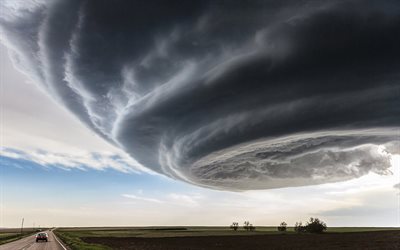 العاصفة, السماء, الرياح, جول قفل, اعصار, كولورادو, الولايات المتحدة الأمريكية