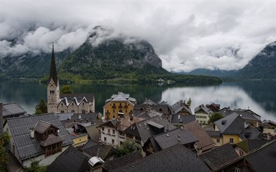 hallstatt, austria, austrian towns, the lake