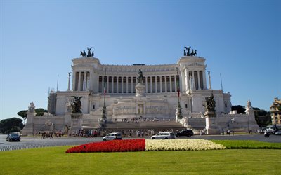 piazza venezia, il vittoriano, italia, roma, foto di roma