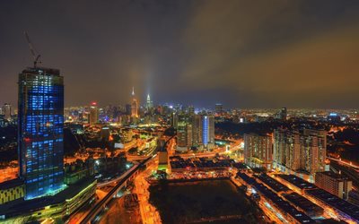 쿠알라룸푸르, 밤, 말레이시아