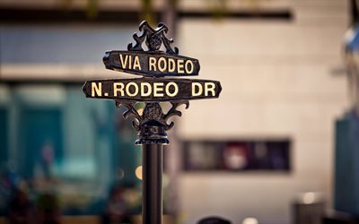 rodeo drive, beverly hills, california, usa