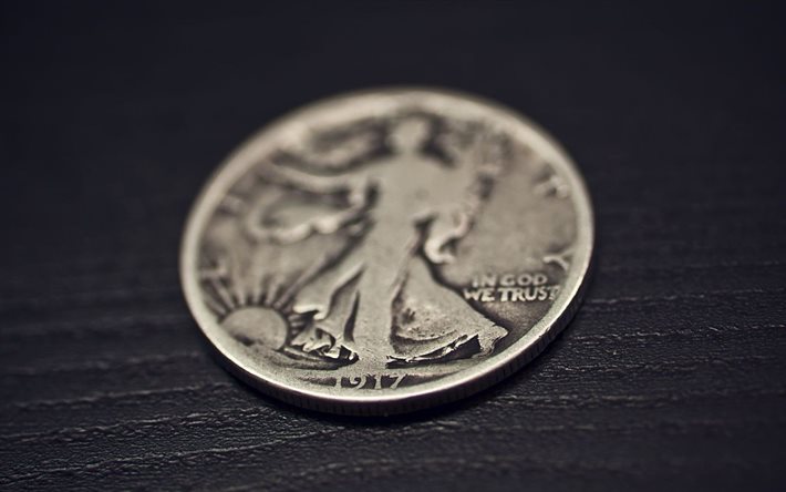 dólar de prata, moeda, 1917