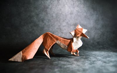 origami, räv