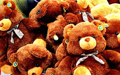 भालू, bruins, खिलौने, टेडी