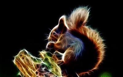 graphics, fractal, animal, rodent, protein, stump