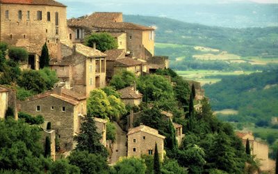 the city, gordes, france, provence, home