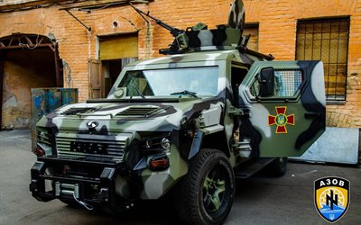 KrAZコブラ, 装甲車, ウクライナ, 連隊azov, ウクライナ軍