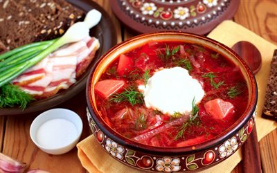 plats de la cuisine ukrainienne, borschik, borchtch ukrainien, de la soupe
