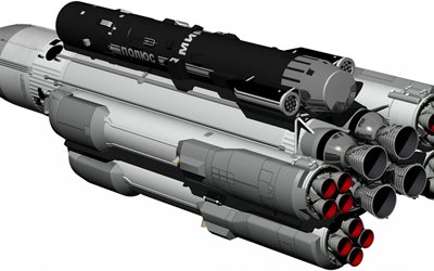 buran, eine rakete, eine 3d-modell -, raum -, modell-raketen, 3d-rakete