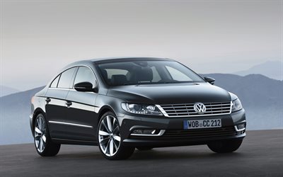 volkswagen cc, 4k, montagne, auto del 2012, esterno, 2012 volkswagen cc, auto tedesche, volkswagen