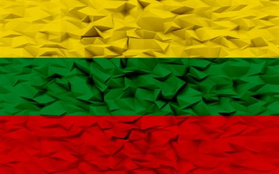 bolivars flagga, 4k, colombias avdelningar, 3d polygon bakgrund, bolivar flagga, 3d polygon textur, bolivars dag, 3d bolivar flagga, colombianska nationella symboler, 3d konst, bolivar, colombia
