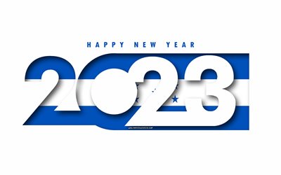 feliz año nuevo 2023 honduras, fondo blanco, honduras, arte mínimo, conceptos honduras 2023, honduras 2023, fondo honduras 2023, 2023 feliz año nuevo honduras