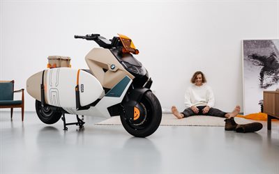 2023, bmw ce 04 vagabund moto, 正面図, 外観, e scooter, bmw ce 04, 電気バイク, bmw motorrad