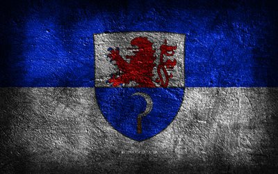 4k, Remscheid flag, German cities, stone texture, Flag of Remscheid, stone background, Day of Remscheid, grunge art, German national symbols, Remscheid, Germany