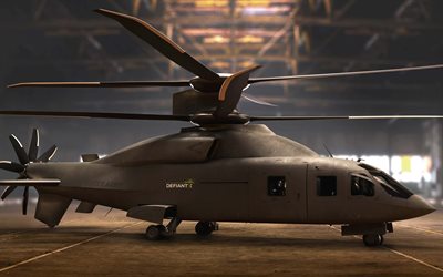 Defiant X, US Air Force, desert, US army, military transport helicopter, Sikorsky-Boeing SB-1 Defiant, aircraft, Sikorsky-Boeing, military aviation