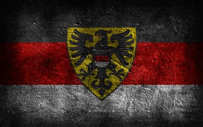 4k, reutlingenin lippu, saksan kaupungit, kivirakenne, kivi tausta, reutlingenin päivä, grunge-taide, saksan kansallissymbolit, reutlingen, saksa
