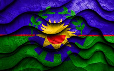 4k, bandera de buenos aires, provincias de argentina, banderas de ondas 3d de madera, día de buenos aires, argentina, bandera de madera de buenos aires, sudamerica, provincias argentinas, buenos aires