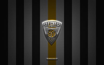 logotipo de kapylan pallo, club de fútbol finlandés, ykkosliiga, fondo de carbón blanco negro, kapylan pallo emblema, hockey, kapylan pallo, finlandia, kapa