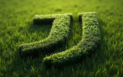 juventus fc 3d logo realizzato in erba verde, 4k, logo juventus fc, erba verde, arte creativa, juve, logo juventus, juventus fc emblem, italia, calcio