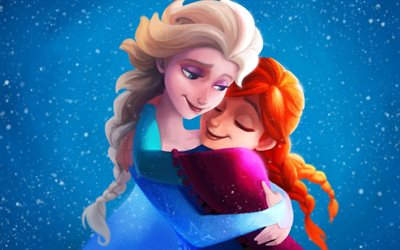 Elsa, Anna, characters, Frozen