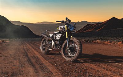 ducati scrambler rr24i, 4k, desierto, bicicletas 2025, fuera de la carretera, supermotos, 2025 ducati scrambler rr24i, motocicletas italianas, ducati