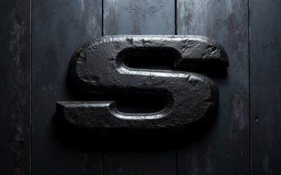 skechers logo, schwarzer metal grunge hintergrund, skechers grunge logo, skechers emblem, skechers zeichen, schwarzer hintergrund, grunge kunst, skechers, 3d skechers logo aus metall