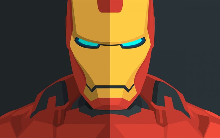 iron man, 4k, konst, superhjältar, marvel