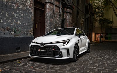 toyota gr corolla gts, 4k, au especificación, 2025 autos, sintonización, toyota corolla blanco, autos japoneses, toyota