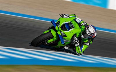 2026, kawasaki ninja zx 10r, 4k, vista frontal, exterior, ninja zx 10r verde, nueva ninja zx 10r 2026, motos de carreras, pista de carreras, motos deportivas japonesas, kawasaki