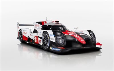 Toyota TS050 Hybrid, 2017, Racing prototype, Japanese cars, Le Mans, Official, Toyota