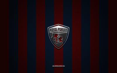 logotipo royal pari fc, bolivia football club, división bolivia profesional, fondo de carbón azul rojo, emblema royal pari fc, fútbol americano, royal pari, bolivia, royal pari fc