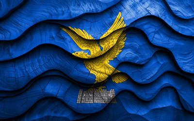 4k, Friuli-Venezia Giulia flag, Regions of Italy, wooden 3D waves flags, Day of Friuli-Venezia Giulia, flag of Friuli-Venezia Giulia, Italy, Friuli-Venezia Giulia wooden flag, Europe, italian regions, Friuli-Venezia Giulia