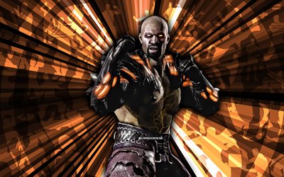 4k, ghost jax briggs, kombat mortal, fondo de rayos de naranja, mkm, arte abstracto, móvil mortal kombat móvil, ghost jax briggs mkm, personajes de mortal kombat, mortal kombat x, ghost jax briggs mortal kombat, arte creativo