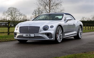 bentley continental gt hız cabrio, 4k, yol, 2026 araba, lüks arabalar, birleşik krallık'a özgü, cabrioletler, 2026 bentley continental gt speed ​​convertible ingiliz arabaları, bentley