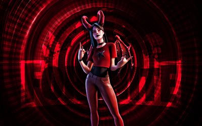 neblina extrema fortnite, 4k, fondo espiral rojo, fortnite, creativo, piel neblina extrema, piel de neblina extrema de fortnite, neblina extrema, personajes fortnite