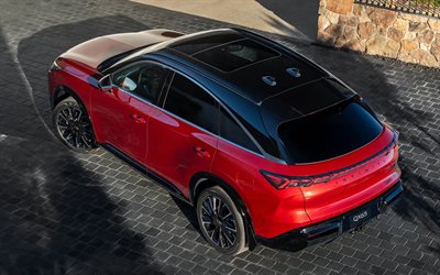 2026, infinitiqx65, 4k, vista dall'alto, esterno, rossa infiniti qx65, nuova infiniti qx65 2026, crossover, auto giapponesi, infiniti