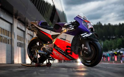 Aprilia RS-GP, 4k, superbikes, 2023 bikes, MotoGP, italian motorcycles, Aprilia