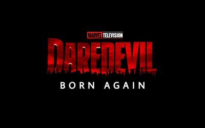 Daredevil Born Again, 4k, minimalism, 2025 movie, poster, fan art, Daredevil Born Again logo, creative