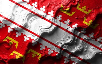 alsace flagga, 4k, stenvågstruktur, alsace flagg, 3d alsace  flagga, frankrike, provinser i frankrike, alsace