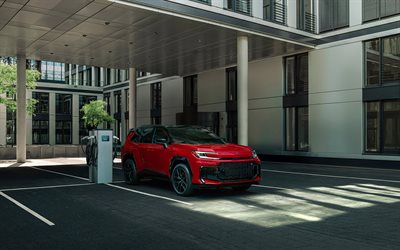 2026, toyota rav4 gr sport, 4k, frontansicht, äußerlich, red new toyota rav4, crossovers, toyota rav4, neu rav4 2026, japanische autos, toyota